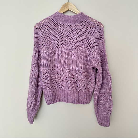 ASTR Lilac Serenity Mockneck Wool Sweater - Picture 11 of 11